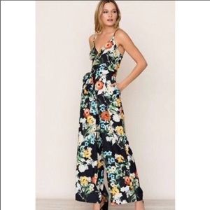 Anthro Yumi Kim Roe Floral Jumpsuit sz M